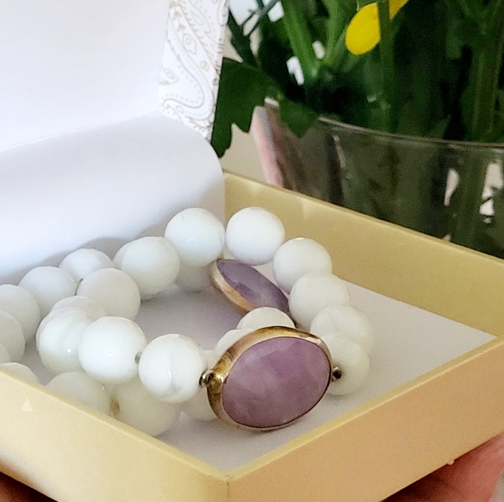 Two beautiful handmade beads bracelets
